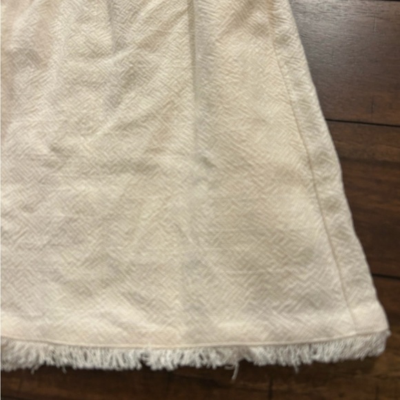 Free the Roses Anthropologie Cream Ivory Shorts Small Drawstring Fringe Hem - Picture 5 of 8